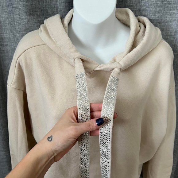 Express Tops - Express X You Embellished Drawstring Hoodie